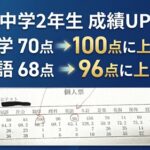 ステラ成績UP実績 中学2年生 数学英語大幅UP