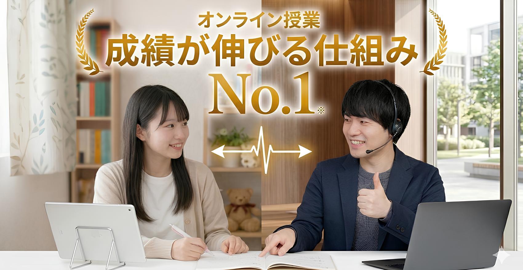 オンライン授業 成績が伸びる仕組みNo.1