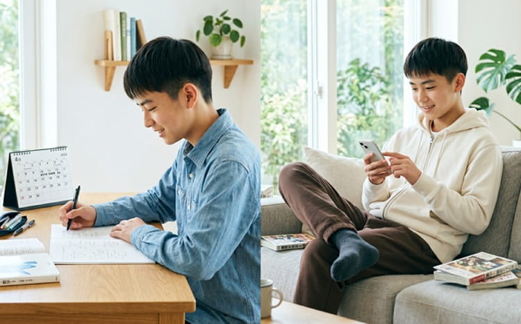 勉強するときと休むときのメリハリ画像